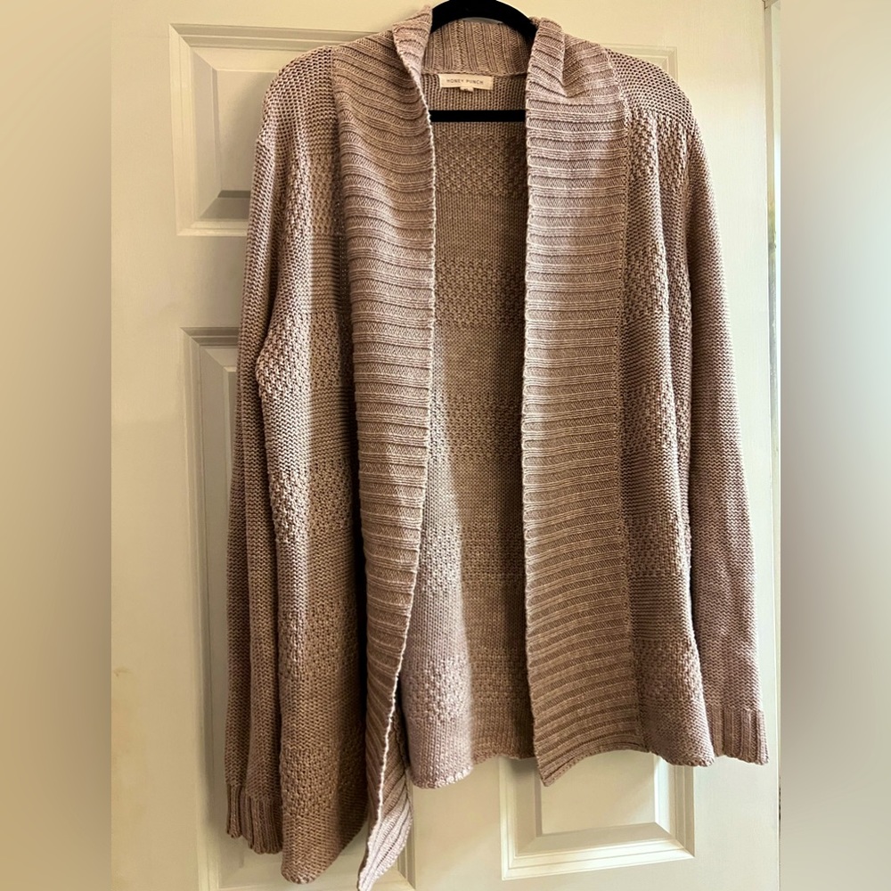 Honey Punch blush cardigan